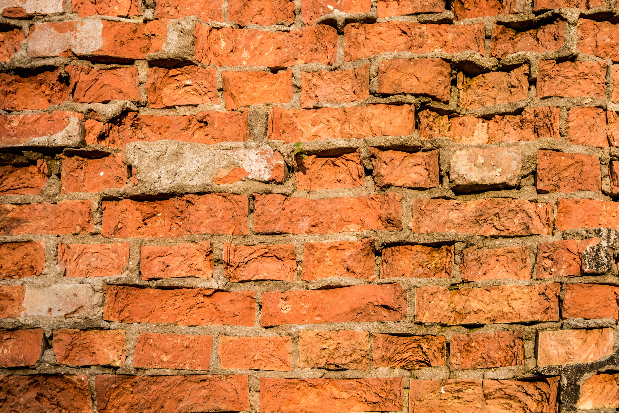 Old light broken Bricks Wall Pattern decoration texture loft interior or exterior